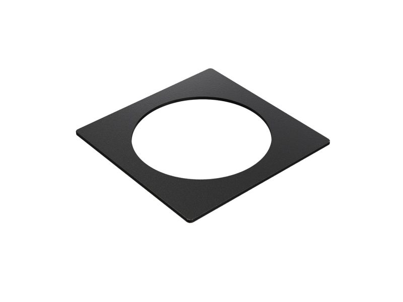 Power Dot - inbouw stopcontact -  1-voudig frame metaal - zwart