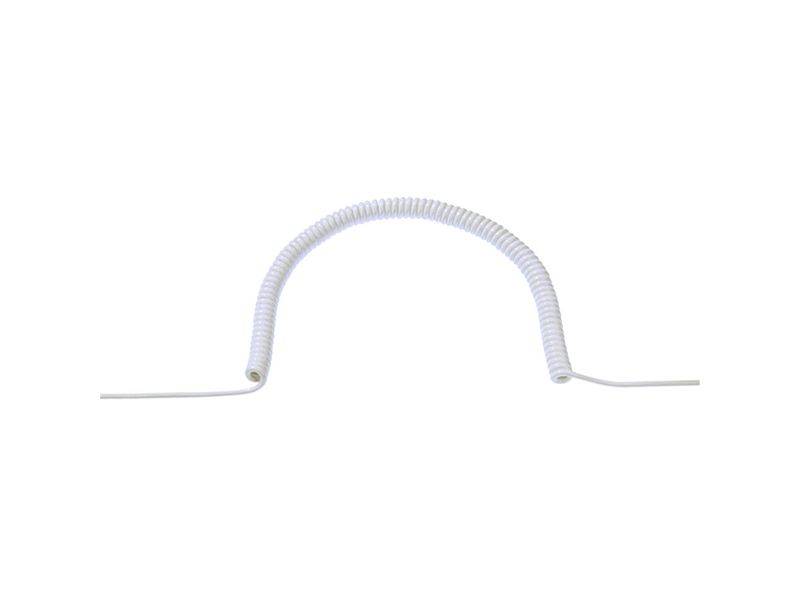 Spiraalkabel PVC - 1,5 m - 6 m uitrekbaar - wit