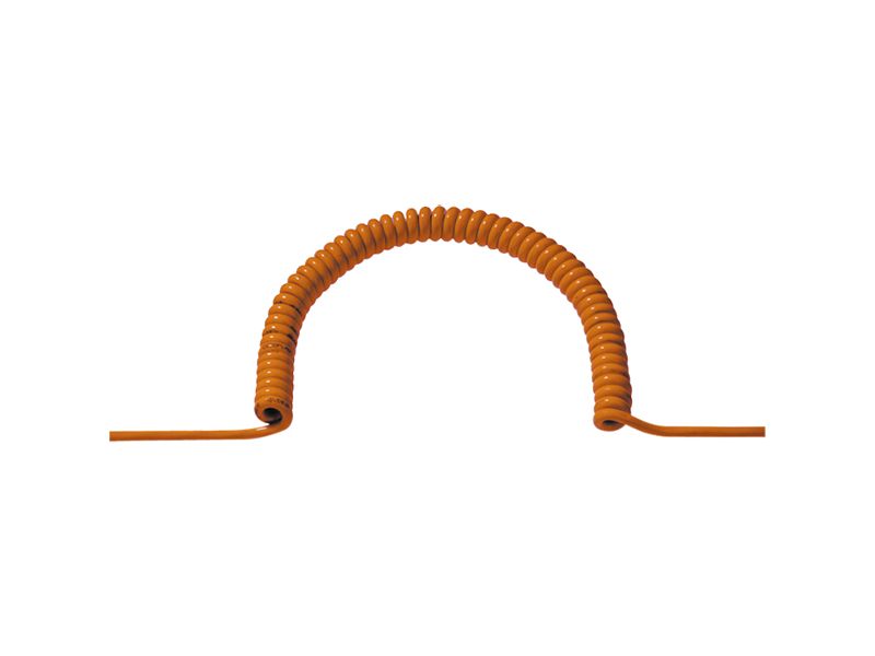 Spiraalkabel - 1 m - 5 m uitrekbaar - oranje