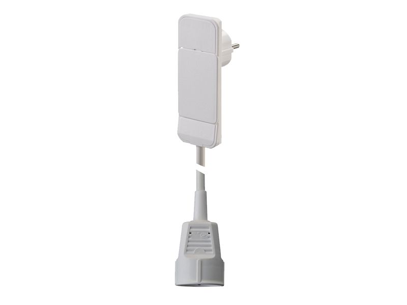 Smart plug RA - 1,5 m snoer met koppeling voor RA stekker - wit