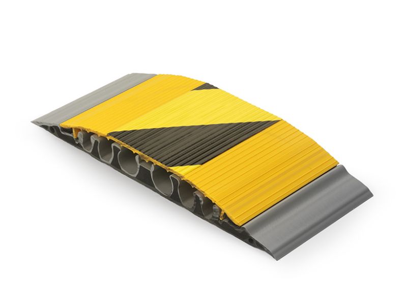 Serpa kabelgoot rubber B25 - 3m - geel/zwart deksel